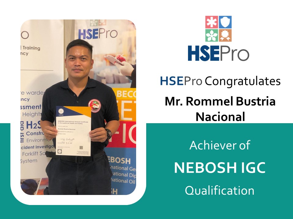 nebosh passed learners